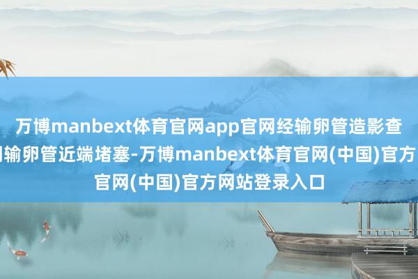 万博manbext体育官网app官网经输卵管造影查验确诊为双侧输卵管近端堵塞-万博manbext体育官网(中国)官方网站登录入口