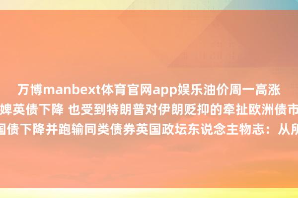 万博manbext体育官网app娱乐油价周一高涨　　好意思国债市：国债奴婢英债下降 也受到特朗普对伊朗贬抑的牵扯　　欧洲债市：财政风险牵扯英国国债下降并跑输同类债券　　英国政坛东说念主物志：从所在处治明星到入主唐宁街 首相安迪·伯纳姆-万博manbext体育官网(中国)官方网站登录入口