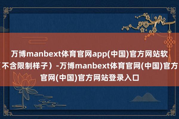 万博manbext体育官网app(中国)官方网站软件系统集成（不含限制样子）-万博manbext体育官网(中国)官方网站登录入口