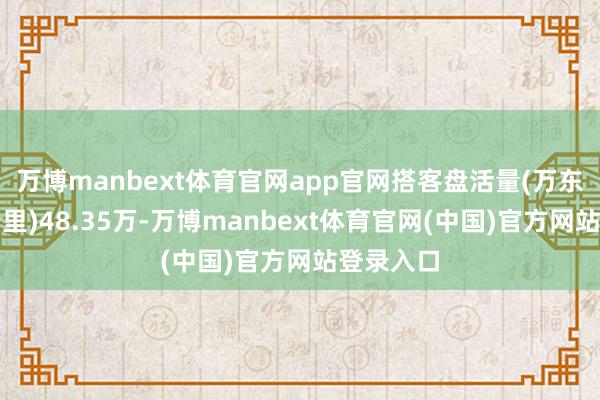 万博manbext体育官网app官网搭客盘活量(万东说念主公里)48.35万-万博manbext体育官网(中国)官方网站登录入口